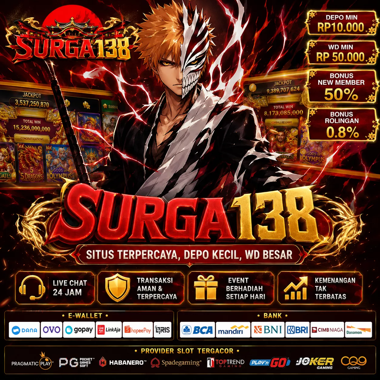 SURGA138 Banner